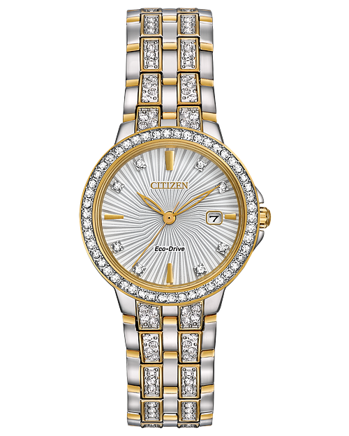Citizen eco drive women's watch with diamonds best sale